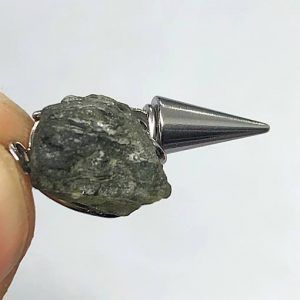 💎 Moldavita piedra auténtica colgante collar acero mpj42ab
