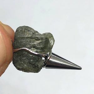 💎 Moldavita piedra auténtica colgante collar acero mpj42ab