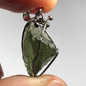 Moldavita moldavite piedra auténtica MPJ2a4