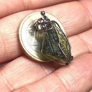 Moldavita moldavite piedra auténtica MPJ2a4