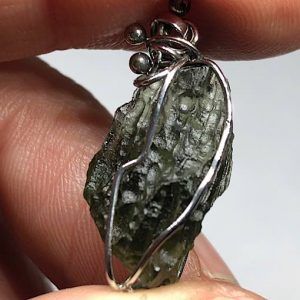 Moldavita moldavite piedra auténtica MPJ2a4