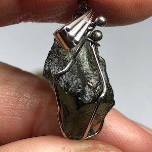 Moldavita moldavite piedra auténtica MPJ2a4