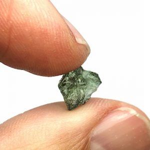 Moldavita piedra auténtica colgante acero ABIERTO MMJ2A joya personalizada