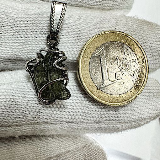 Moldavita moldavite piedra auténtica especial con reportaje certificado microscopico