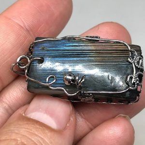 Comprar piedra Labradorita colgante acero LJCA1A 1