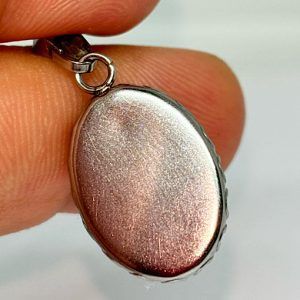 Ágata rosa mediana cabujón ovalado CARPM1R
