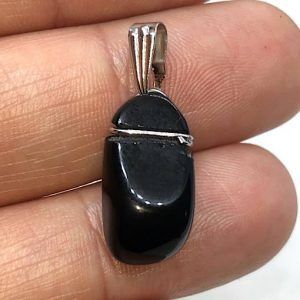 Comprar obsidiana colgante de acero piedra natural OCA1A