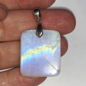 colgante de piedra luna en plata PLJG1cz2 comprar en Madrid online