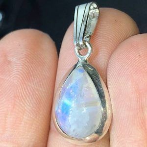 Colgante Piedra Luna en plata PLJCP5B