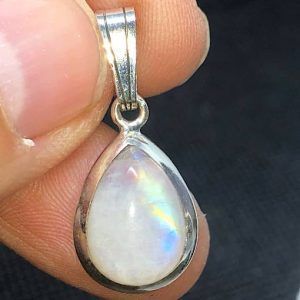 Colgante Piedra Luna en plata PLJCP3B
