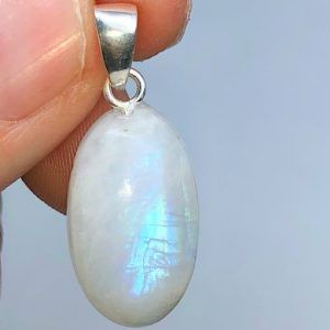 Colgante Piedra Luna en plata PLJCP21B