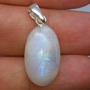 Colgante Piedra Luna en plata PLJCP21B