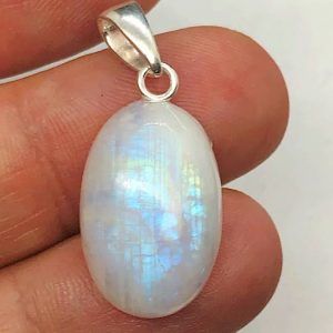 Colgante Piedra Luna en plata PLJCP4B