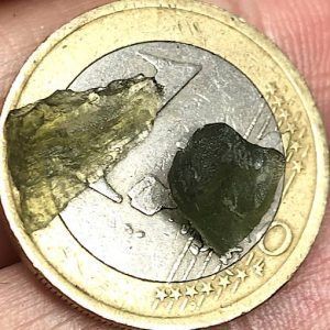 Moldavita moldavite piedra autentica natural pack 2 ejemplares pequeñitos