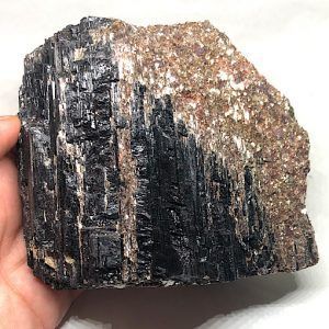 Turmalina Negra especial y mica comprar cristal natural tamaño grande TNM2A2