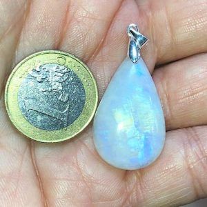 Piedra luna colgante plata pljcp21ab