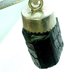 Colgante de Turmalina negra de Plata TNJCP1A