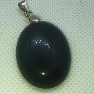 Comprar obsidiana arcoiris colgante de plata piedra natural mediano OACPM2A