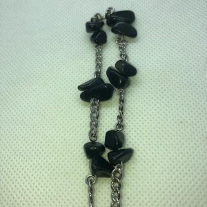 Comprar obsidiana pulsera de acero piedra natural OPA1A