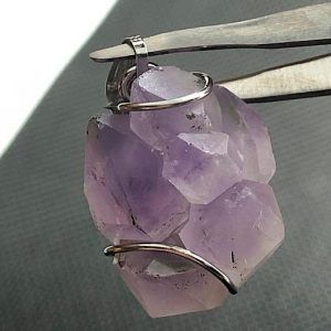 Comprar amatista colgante acero AJCA4A