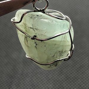 Comprar piedra aguamarina colgante acero AMJCA1A