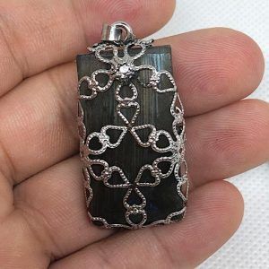 Comprar piedra Labradorita colgante acero LJCA1A