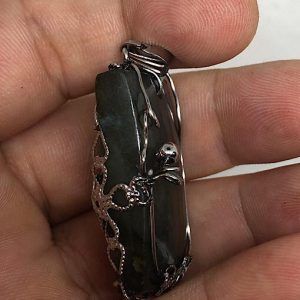 Comprar piedra Labradorita colgante acero LJCA1A