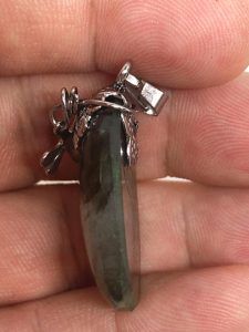 Comprar piedra Labradorita colgante acero LJCA5A
