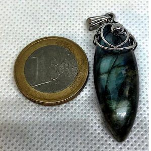 Comprar piedra Labradorita colgante acero LJCA11A