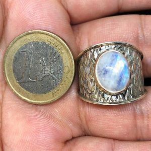 Comprar anillo Piedra Luna grande en plata PLJAP5B