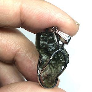 Moldavita moldavite piedra auténtica en bruto refMMJC10A5
