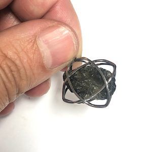 Moldavita moldavite piedra auténtica en bruto refMp5a2