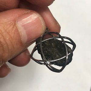 Moldavita moldavite piedra auténtica en bruto refMp5a2