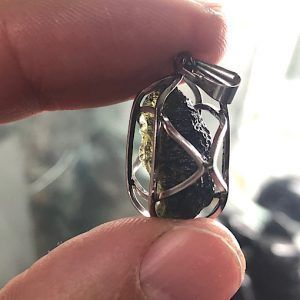 Moldavita moldavite piedra auténtica en bruto refMp5a2