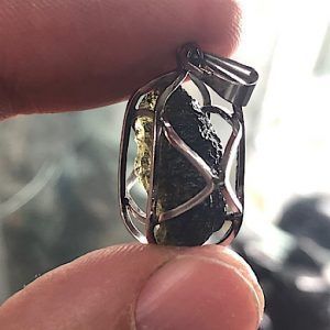 Moldavita moldavite piedra auténtica en bruto refMp5a2