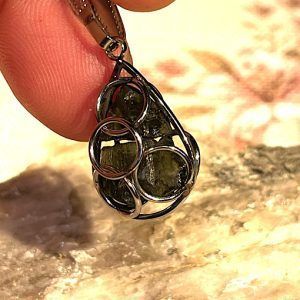 Moldavita moldavite piedra auténtica en bruto refMp5a2