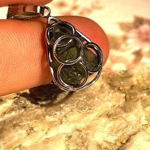 Moldavita moldavite piedra auténtica en bruto refMp5a2