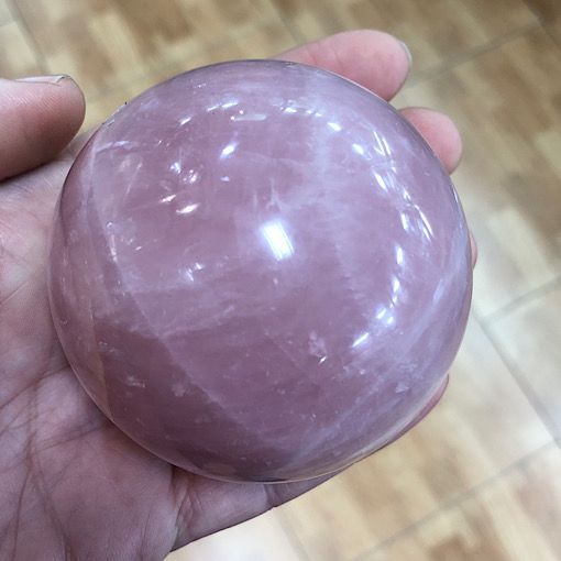 Cuarzo rosa esfera