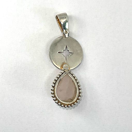 Comprar Cuarzo Rosa colgante plata CRJCP2A