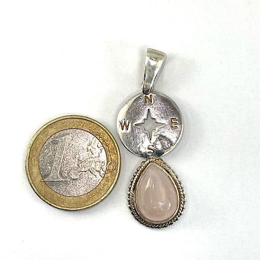 Comprar Cuarzo Rosa colgante plata CRJCP2A