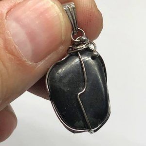 Comprar colgante acero Shungit piedra calidad extra SHJCA5A