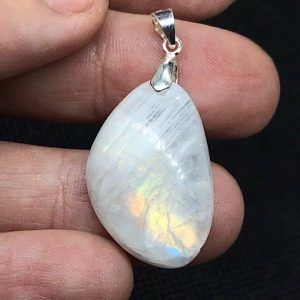 Colgante piedra luna en plata PLJCP15A-2