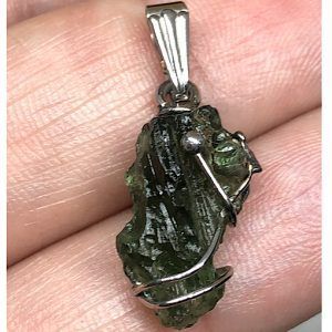 Moldavita moldavite piedra auténtica MMJ15A4 especial conexión