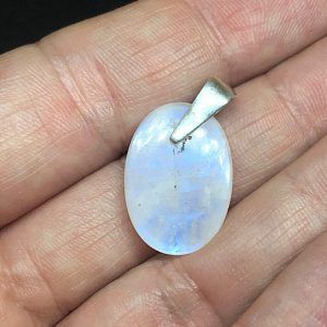 Colgante piedra luna en plata PLJC15Az3