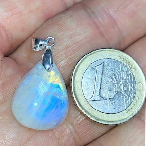 Colgante collar piedra luna en plata PLJCP16A