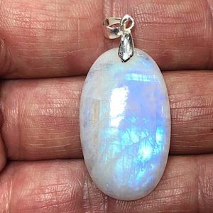 Colgante Piedra Luna en plata ref PLJCP6B