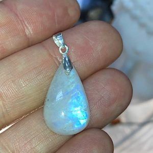 piedra luna colgante plata PlJC6A