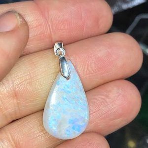 piedra luna colgante plata PlJC6A