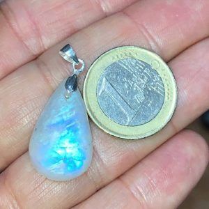 piedra luna colgante plata PlJC6A