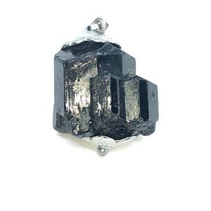 Comprar Colgante de Turmalina negra de acero TNJCA7A